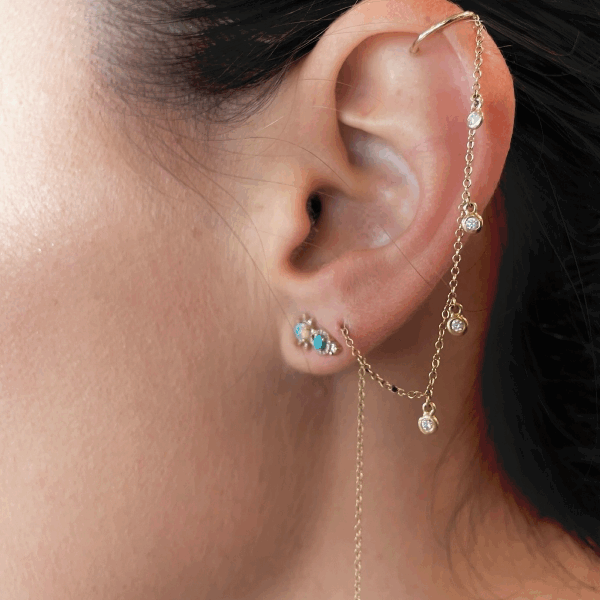 Ocean Glimmer Earrings - Image 3