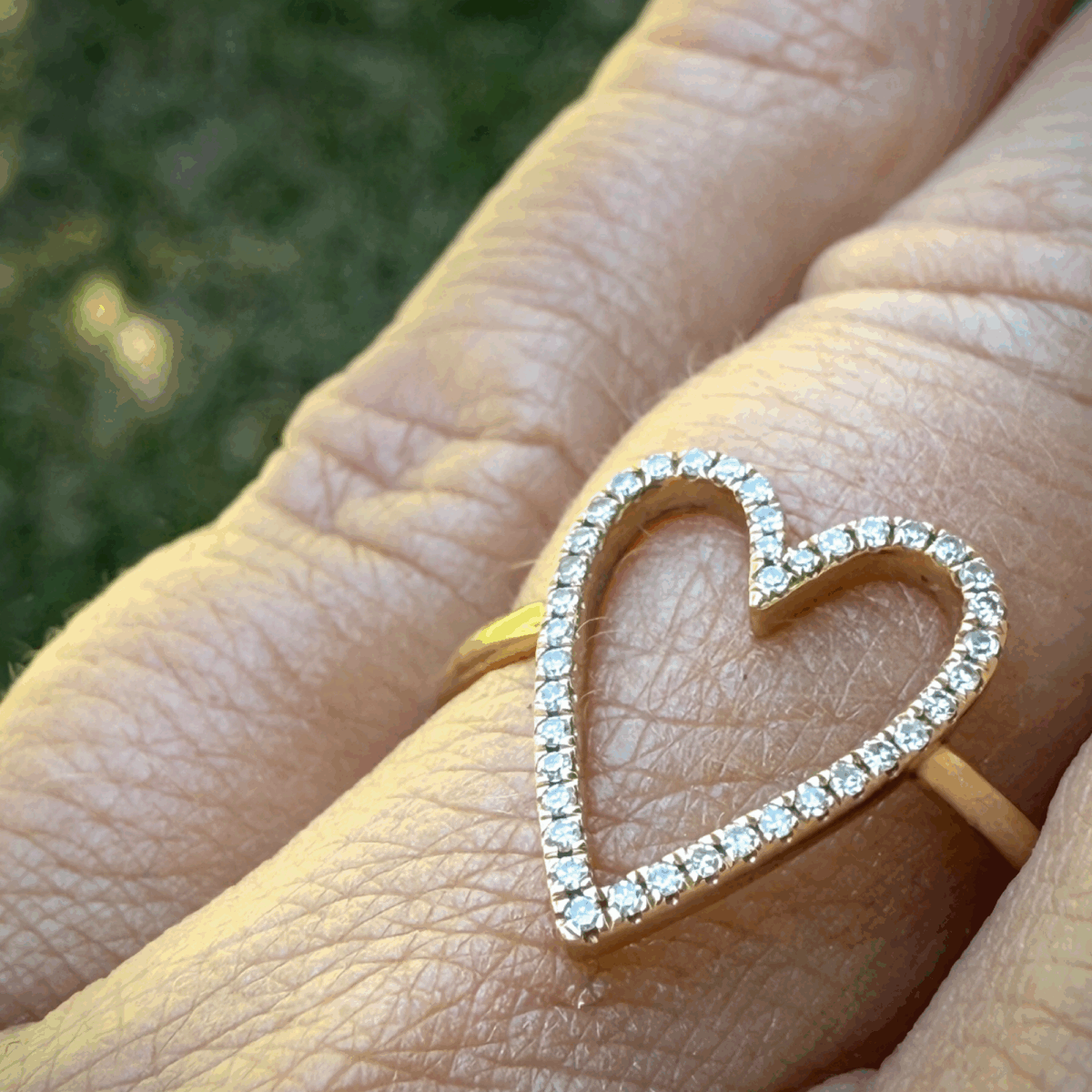 Open Heart Diamond Ring - Image 2
